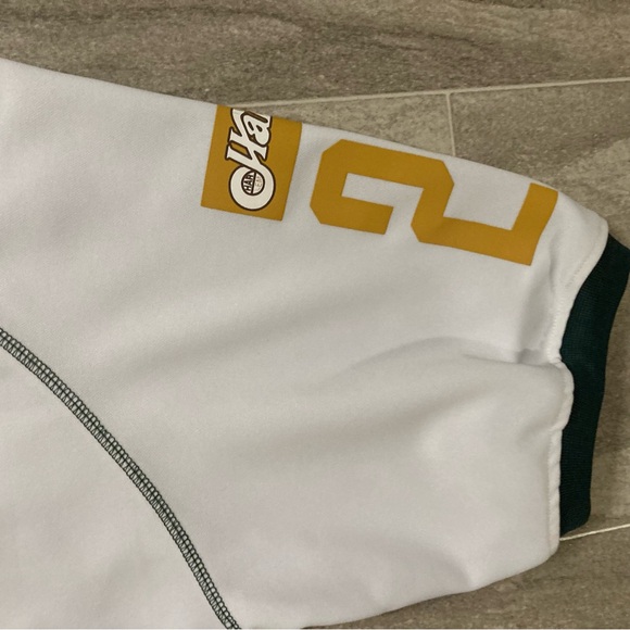 VTG FUBU White Harlem Globetrotters Warm Up Shirt Jersey XL White Patches - Picture 10 of 10